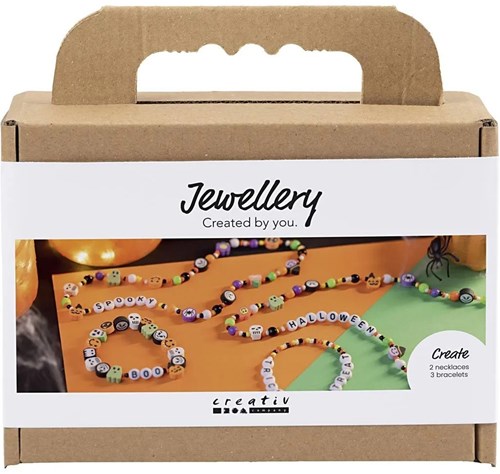Creativ Company set de joyería manualidades cuentas y pulseras Halloween
