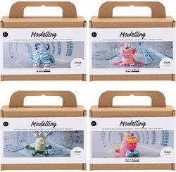 Creativ Company CC Monsters Hobbyset Boetseren Set 4 stuks