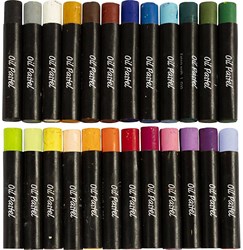 Creativ Company pasteles al óleo colores pastel 24 piezas set creativo