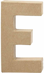 Creativ Company letra de papel maché E - decoración creativa 20,5 cm