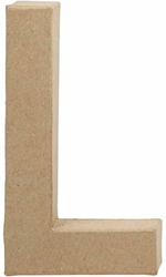 Creativ Company letra de papel maché L material creativo marrón 20,5cm
