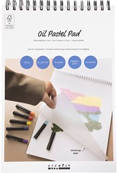 Creativ Company bloc de papel para pasteles al óleo A4 blanco 300g 15 hojas dibujo