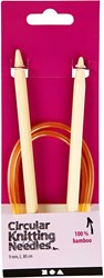 Creativ Company aguja circular de bambú 9 mm - 80 cm para tejer