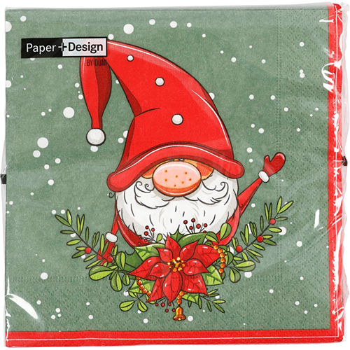 Creativ Company servilletas navideñas 30x30 cm gnomo papel decoupage