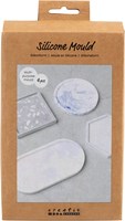 Creativ Company molde de silicona posavasos para yeso y resina