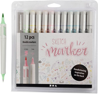 Creativ Company rotuladores pastel doble punta set 12 unidades