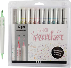 Creativ Company rotuladores pastel doble punta set 12 unidades