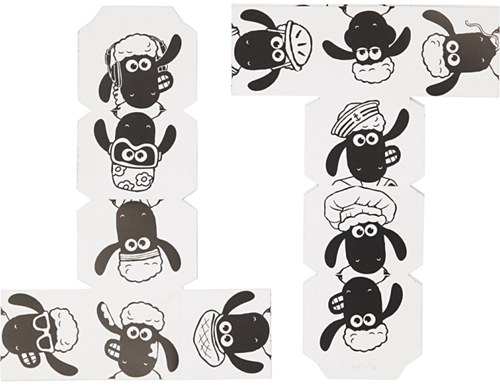 Creativ Company bloques apilables Shaun la Oveja juguete de cartón para decorar