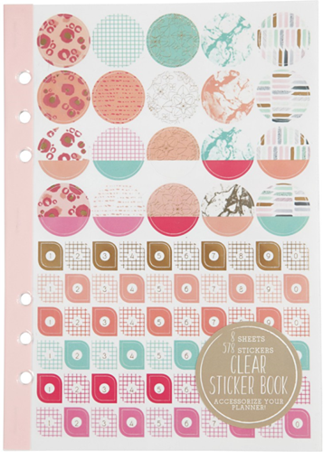 Creativ Company libro de pegatinas planner acuarela A5 578 pegatinas multicolor