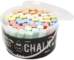 Creativ Company tizas jumbo para acera set 50 piezas - juguete colorido para exteriores