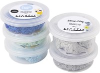 Creativ Company set de arcilla Stone Clay y Foam Clay mezcla azul verde