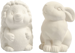 Creativ Company CC Terracotta Spaarpotten 10 cm Konijn en Egel