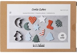 Creativ Company cortadores de galletas navideños acero inoxidable set 10 piezas