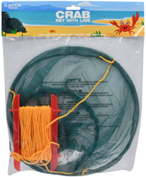 Catch Fishing red para cangrejos con cuerda - Juguete plegable para atrapar cangrejos