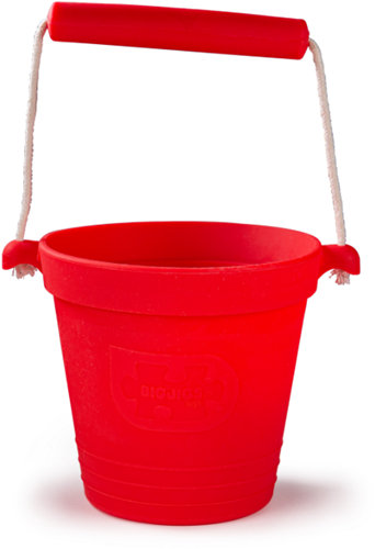 BigJigs cubo de silicona - rojo cereza juguete playa