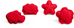 Bigjigs Moldes de Arena Rojo Cereza