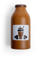BigJigs botella de leche con chocolate de madera - cocina de juguete