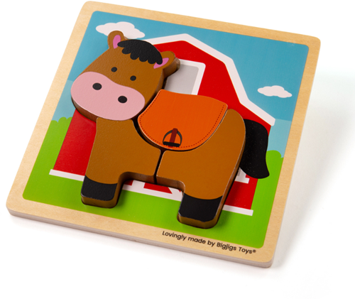 Puzzle Bigjigs Chunky Lift Out Caballo