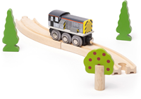 BigJigs tren de madera locomotora diésel Class 8 juguete infantil