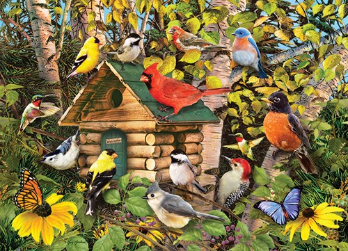 Cobble Hill rompecabezas aves Bird Cabin - 1000 piezas de diversión