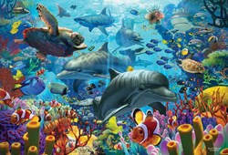 Cobble Hill puzzle Coral Sea - rompecabezas 2000 piezas mundo submarino