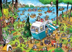 Cobble Hill puzzle DoodleTown: Call of the Wild 1000 piezas animales