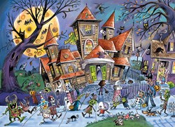 Cobble Hill puzzle Haunted House - 350 piezas puzzle de Halloween