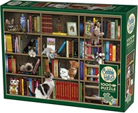 Cobble Hill puzzle biblioteca de gatos - rompecabezas de 1000 piezas-2