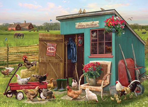 Cobble Hill puzzle animales The Happy Hen House 1000 piezas