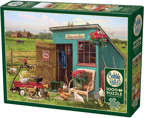 Cobble Hill puzzle animales The Happy Hen House 1000 piezas-2