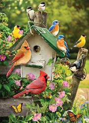 Cobble Hill rompecabezas casa de pájaros de verano - 500 piezas XXL cartón
