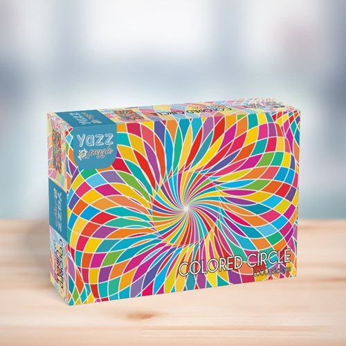 Yazz puzzle Colored Circle - 1000 piezas rompecabezas multicolor plástico-2