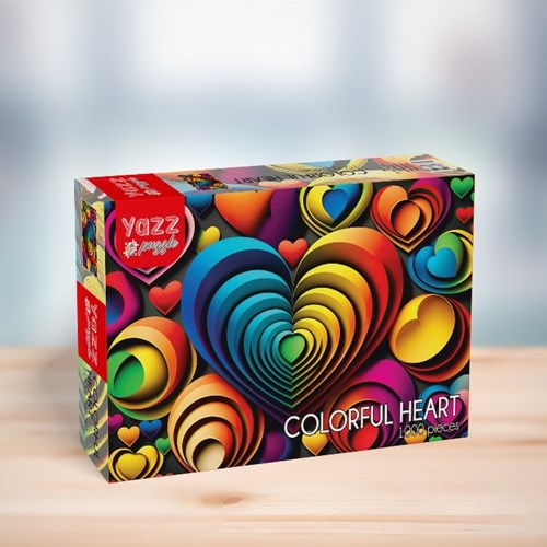Yazz rompecabezas Colorful Heart - 1000 piezas juguete colorido-2