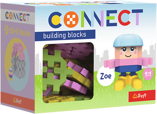 Trefl bloques de construcción Connect Pocket 35 Zoe juguete ecológico FSC