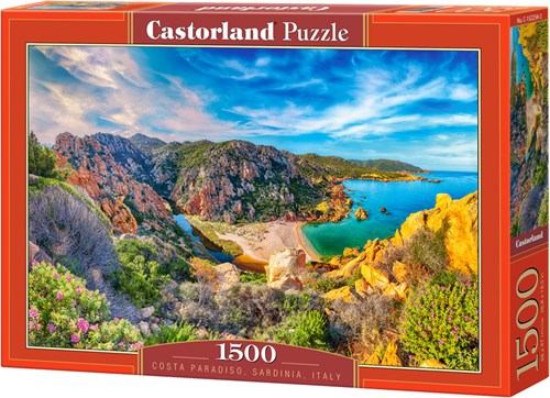 Castorland puzzle Costa Paradiso Cerdeña Italia - rompecabezas 1500 piezas-2