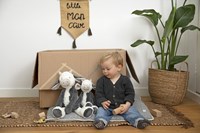 Happy Horse peluche Vaca Casper 38cm - muñeco suave blanco-negro-2
