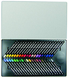 Cretacolor set de tizas pastel al óleo acuarelables - 40 colores en caja metálica