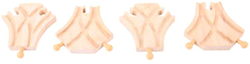 Bigjigs Rieles Curva Corta - 4 piezas