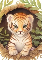 Yazz puzzle Cute Tiger - rompecabezas de 1000 piezas