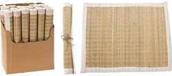 Excellent Houseware mantel individual césped algodón marrón 30x45cm protección mesa