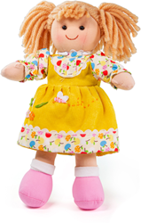 Bigjigs Toys Daisy - Blonde Hair/Yellow Dress