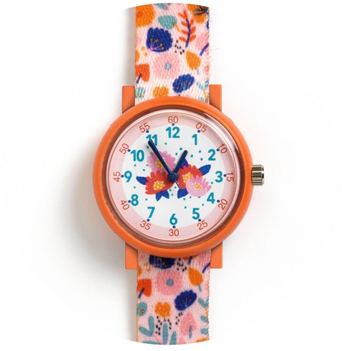 Djeco reloj infantil Flowers - reloj educativo de cuarzo con flores-2