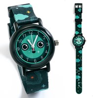 Djeco reloj niños Night glow-in-the-dark resistente al agua cuarzo