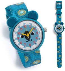 Djeco reloj infantil koala - aprender a leer la hora - resistente al agua
