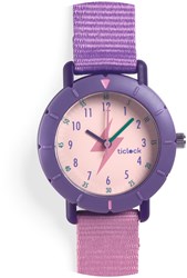 Djeco reloj deportivo Purple Flash - resistente a golpes y al agua