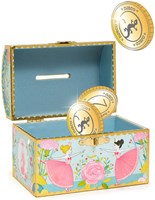 Djeco hucha Ballerina - colorida hucha infantil con candado-2