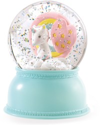Djeco luz nocturna Unicorn - lámpara de nieve con purpurina habitación infantil