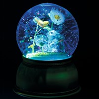 Djeco luz nocturna bola de nieve conejo - decoración habitación infantil-3