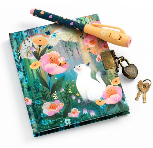 Djeco cuaderno Kendra diario secreto - bolígrafo mágico - FSC MIX-2