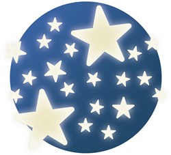 Djeco pegatinas de estrellas que brillan en la oscuridad - Decoración Stars